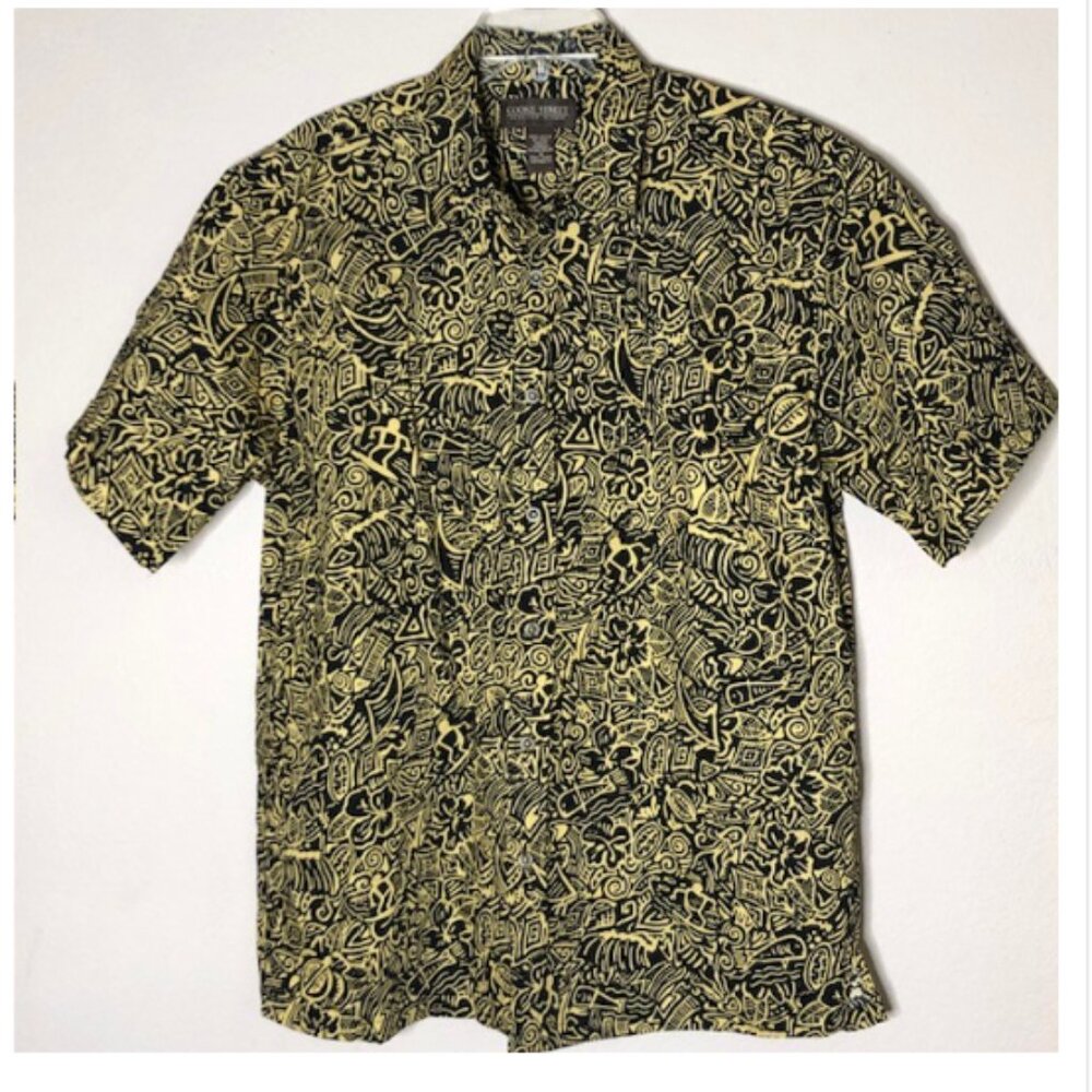 Cooke StreetMen's SHort Sleeve Aloha Shirt 100% Cotton Size M